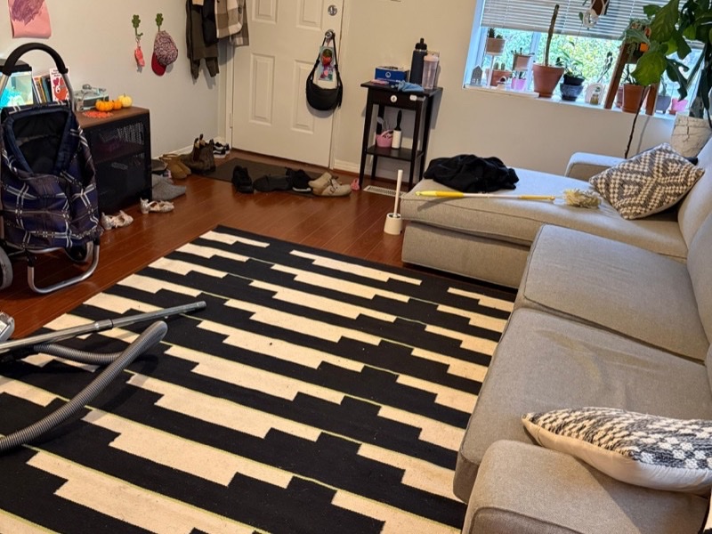 Room before cleaning