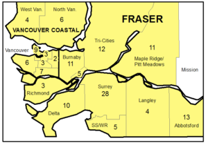 map of lower mainland