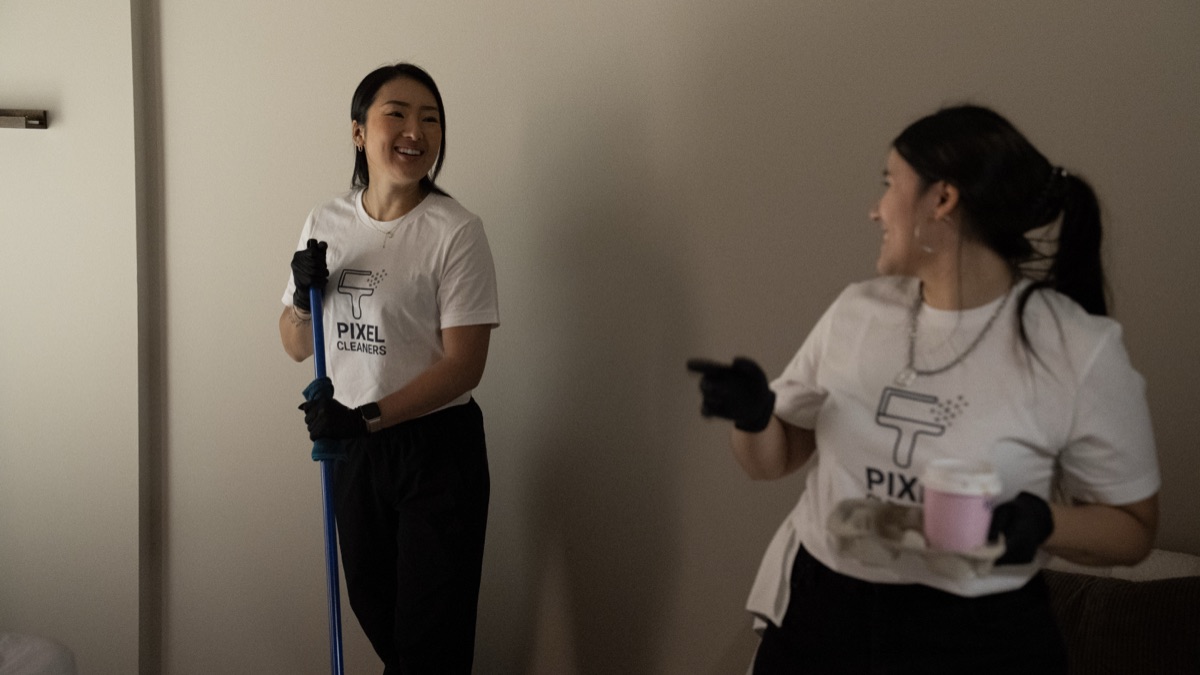 Pixel Cleaners team members who love their work